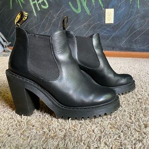 doc marten slip on hurston boots